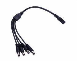 Napájecí kabel 1 na 4 s konektory 5.5x2.1mm 