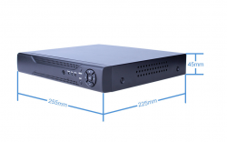 Digitální NVR rekordér pro 8 IP kamer, H.264-MJPEG, tiché provedení NVR-11008