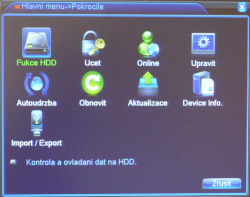 Digitální NVR rekordér pro 8 IP kamer, H.264-MJPEG, tiché provedení NVR-11008,české menu