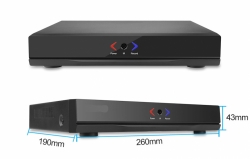 *NVR POE rekordér pro 4 IP kamery, H.264,ONVIF,NVR-22004P,české menu