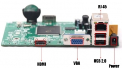 NVR rekordér DESKA pro 8 IP kamer, H.264,ONVIF, NVRB-08,české menu