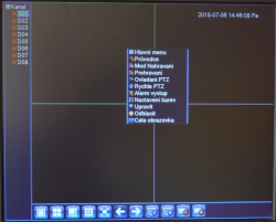 NVR rekordér pro 8 IP kamer, H.264,ONVIF, NVR-22008,české menu