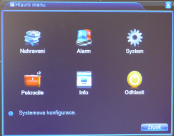 NVR rekordér pro 8 IP kamer, H.264,ONVIF, NVR-22008,české menu