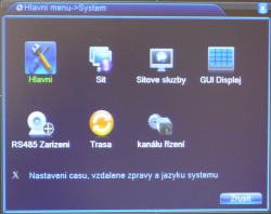 NVR rekordér pro 8 IP kamer, H.264,ONVIF, NVR-22008,české menu