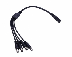 Napájecí kabel 1 na 4 s konektory 5.5x2.1mm