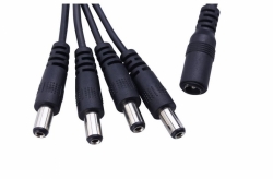 Napájecí kabel 1 na 4 s konektory 5.5x2.1mm 
